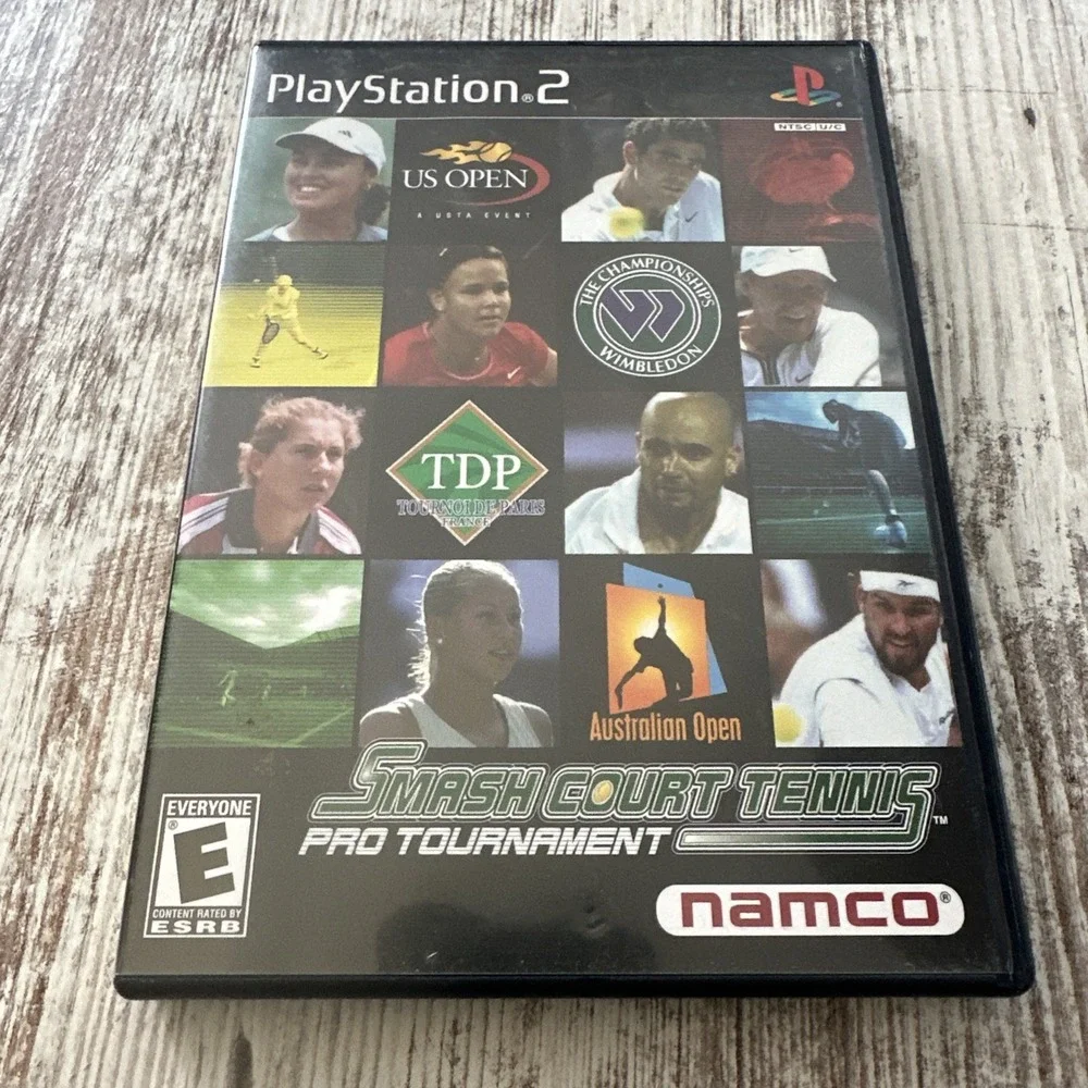 Smash Court Tennis: Pro Tournament (Sony PlayStation 2, 2002) PS2 +Manual